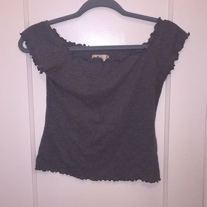 Hollister Grey Crop Top